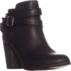 Material Girl Black Lexia Ankle Booties Size 5